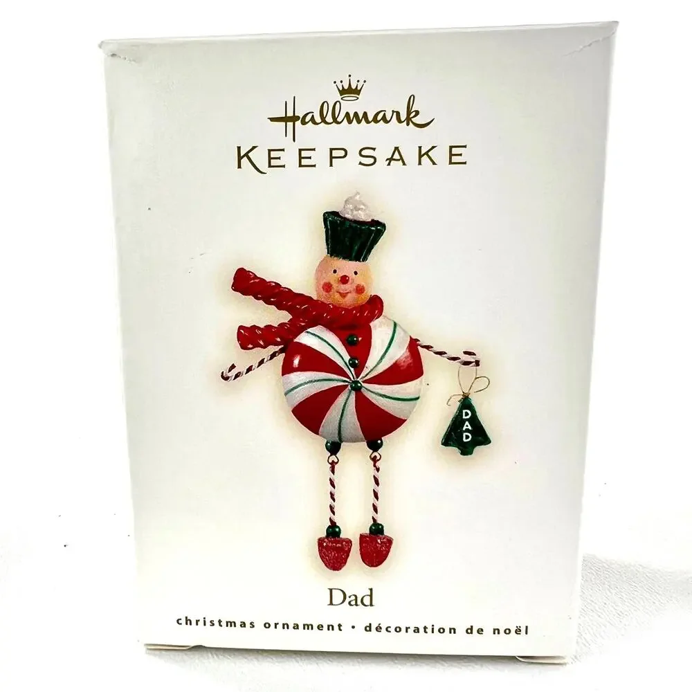 Hallmark Keepsake Ornaments Candy Mom Candy Dad 2008 Boxed Two Ornaments